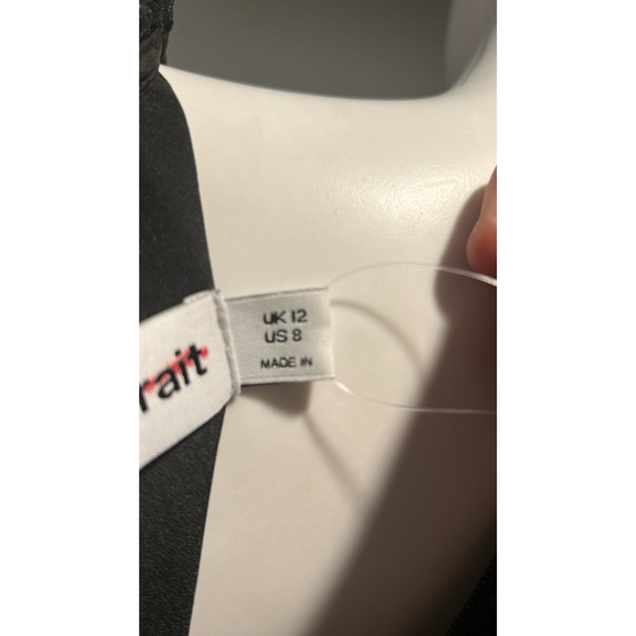 Self-Portrait Black Guipure Lace Button Midi Dress Size 8 ** no belt - Picture 9 of 11